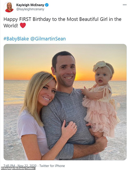 Kayleigh with her husband