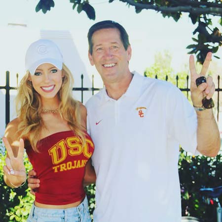 Abby with her father Jeff Hornacek