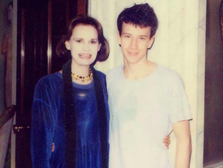 Anderson with his late mom Gloria