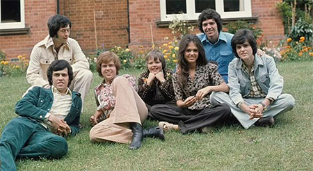 The Osmonds siblings: from left, Wayne, Jay, Merrill, Jimmy, Marie, Alan and Donny