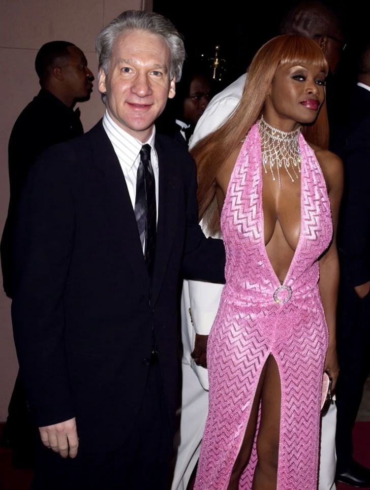 Maher and his ex-partner Nancy Johnsen. 