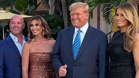 Alina and her husband, Greg with President Trump and Melania Trump