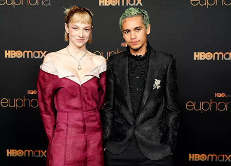 Hunter Schafer and her ex-boyfriend, Dominic Fike
