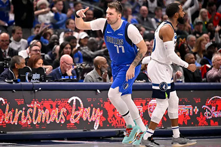 Luka Doncic suffered a calf injury in December 2024