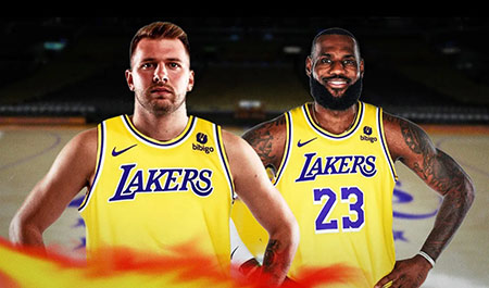 Luka Doncic has joined LeBron James at LA Lakers with a surprise trade