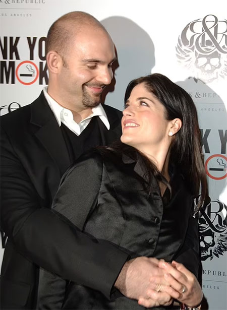 Selma Blair and her first husband Ahmet Zappa